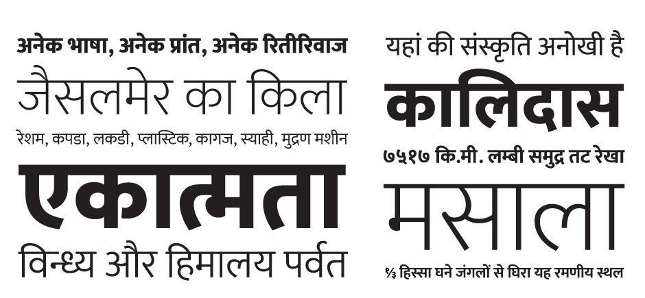 hindi stylish font